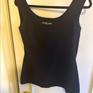 Chiara Boni Black Fitted Sleeveless Tank Top